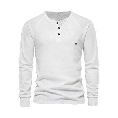 Camiseta Henley de Hombre | Manga Larga