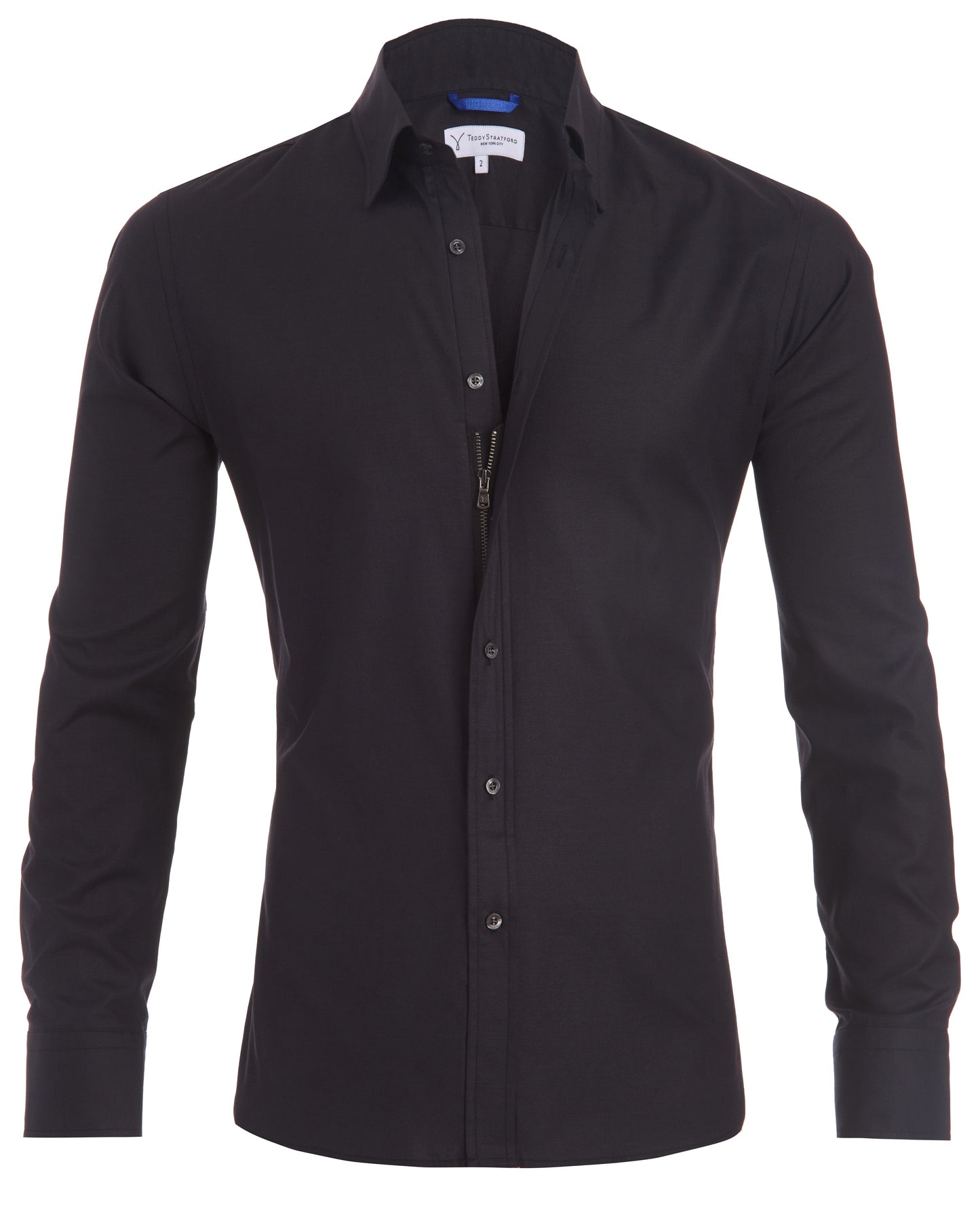 Camisa de Vestir de Hombre | Cremallera Frontal