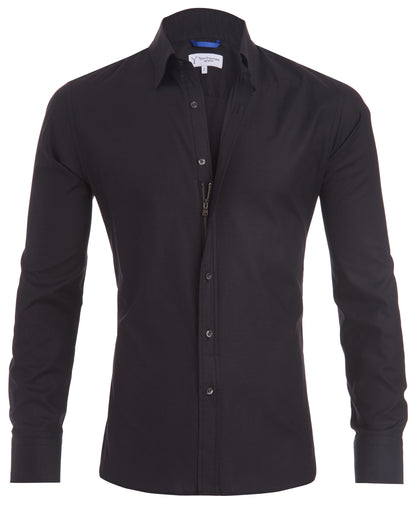 Camisa de Vestir de Hombre | Cremallera Frontal