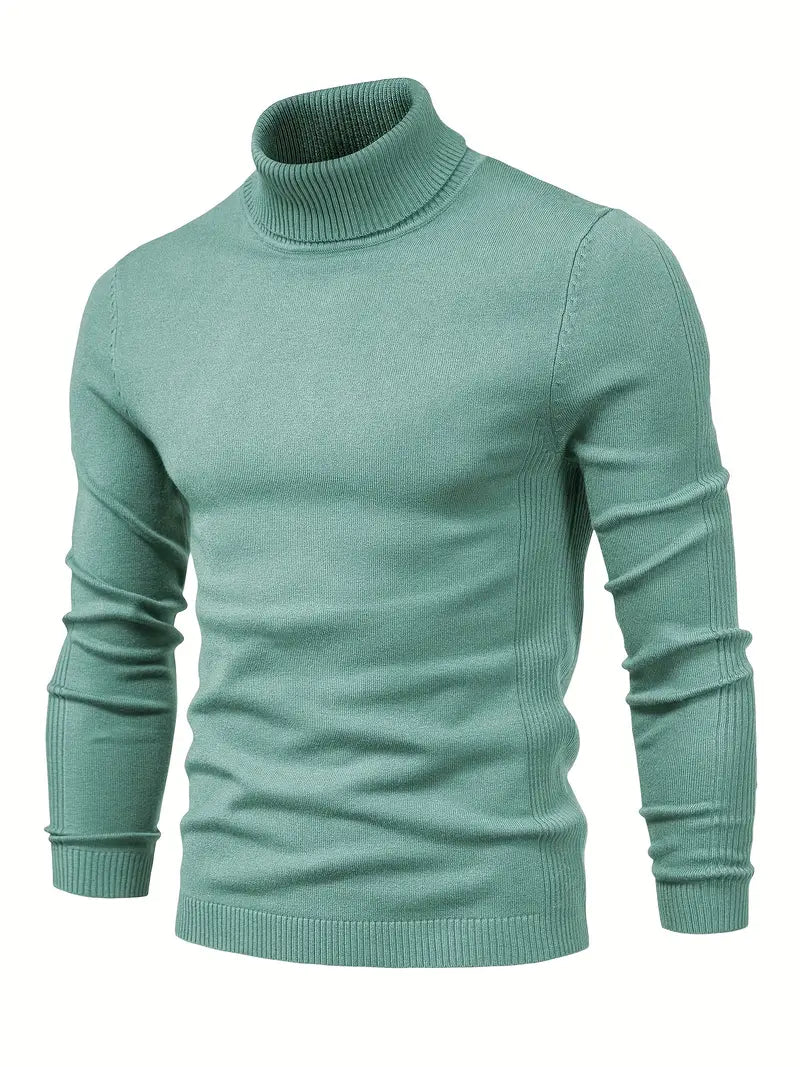Suéter de Cuello Alto para Hombre | Corte Slim