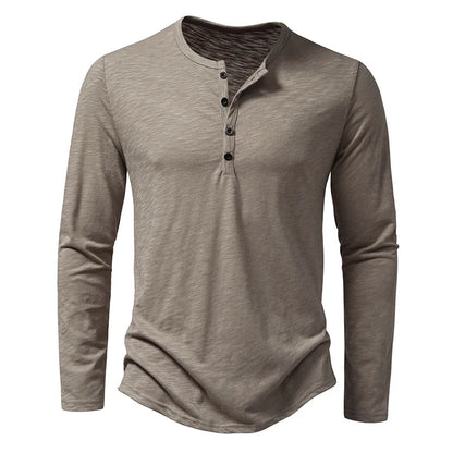 Camisa Henley de Hombre | Manga Larga