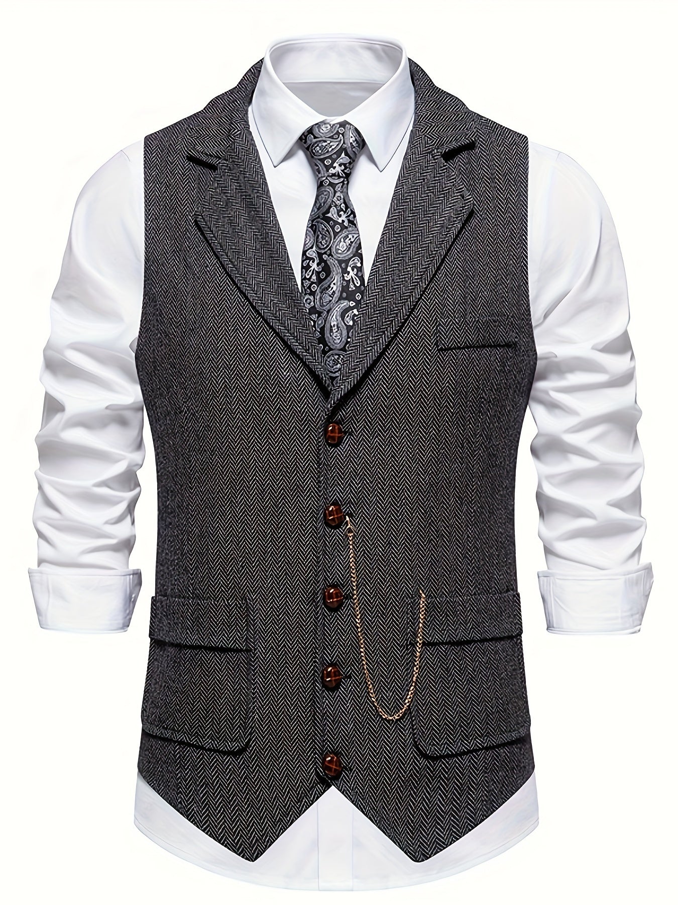 Chaleco Clásico Formal de Hombre | Abotonado