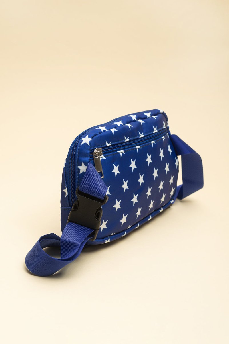 Bolso bandolera nylon con estrellas ideal para eventos patrióticos - Carmen Modas - Bags