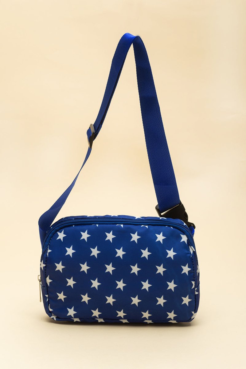 Bolso bandolera nylon con estrellas ideal para eventos patrióticos - Carmen Modas - Bags