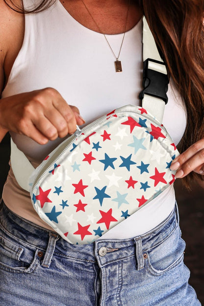 Bolso cruzado estampado estrella de nylon para celebraciones - Carmen Modas - Bags