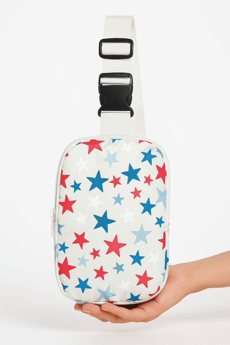 Bolso cruzado estampado estrella de nylon para celebraciones - Carmen Modas - Bags