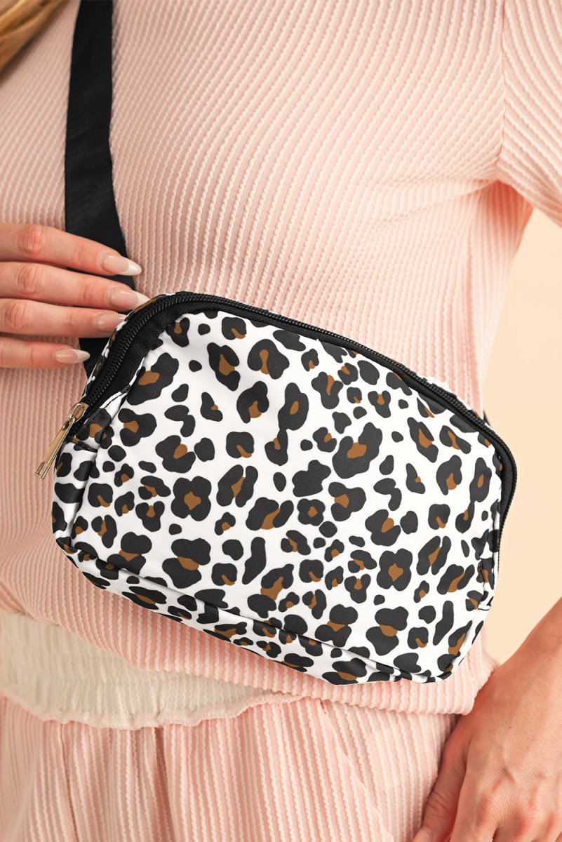 Bolso cruzado nylon estampado animal multibolsillos - Carmen Modas - Bags