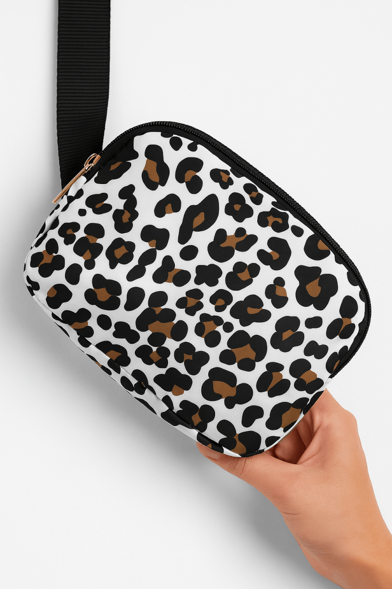 Bolso cruzado nylon estampado animal multibolsillos - Carmen Modas - Bags