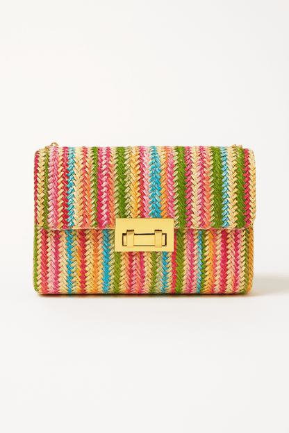 Bolso hombro bohemio paja cadena dorada verano - Carmen Modas - Bags