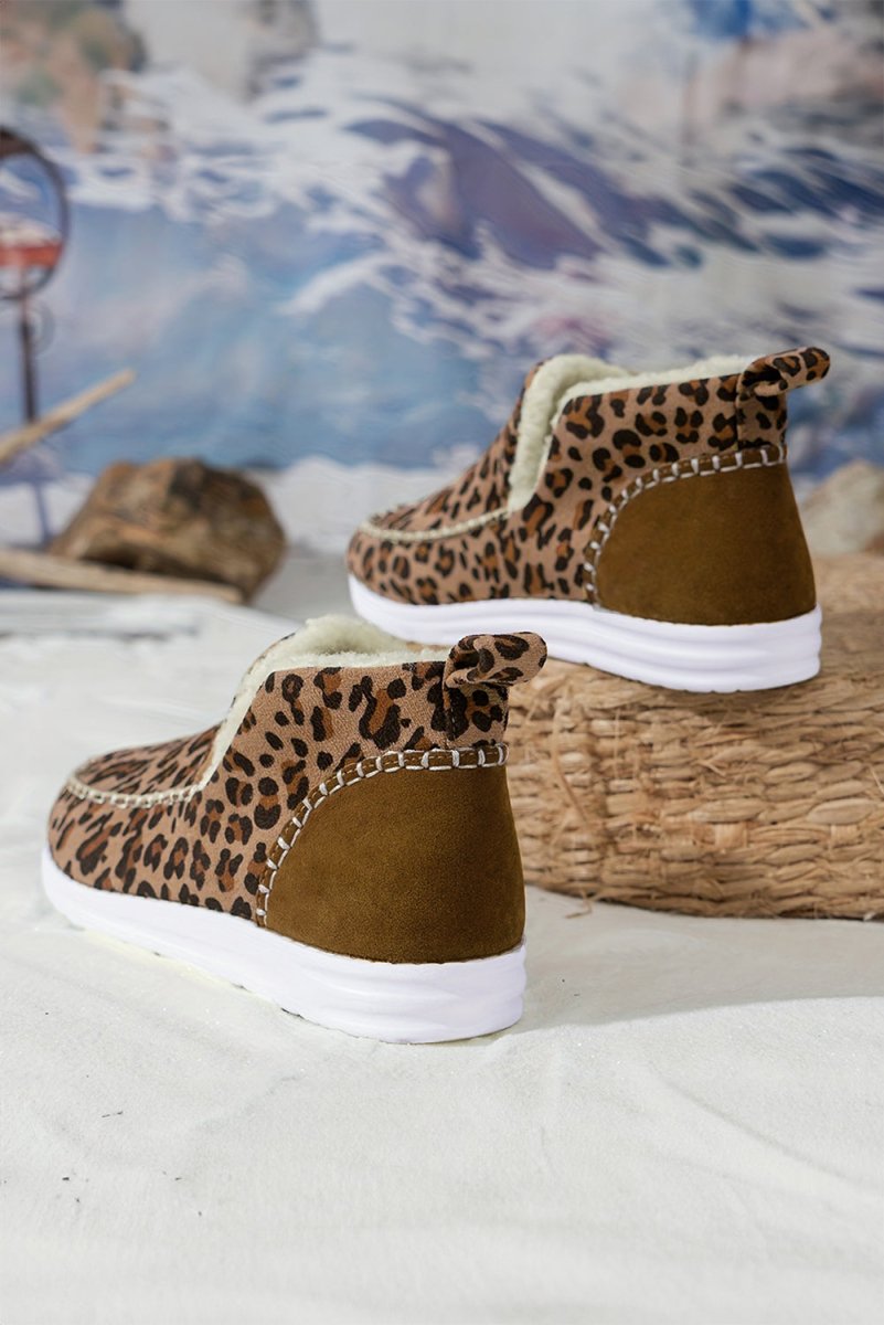 Botas de Invierno Mujer Estampado Leopardo y Forro Polar - Carmen Modas - Boots