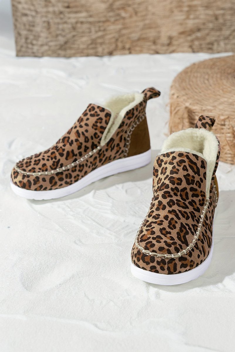 Botas de Invierno Mujer Estampado Leopardo y Forro Polar - Carmen Modas - Boots