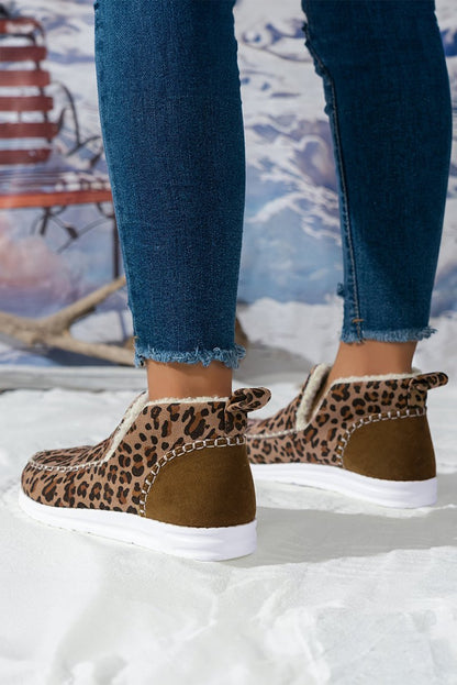 Botas de Invierno Mujer Estampado Leopardo y Forro Polar - Carmen Modas - Boots