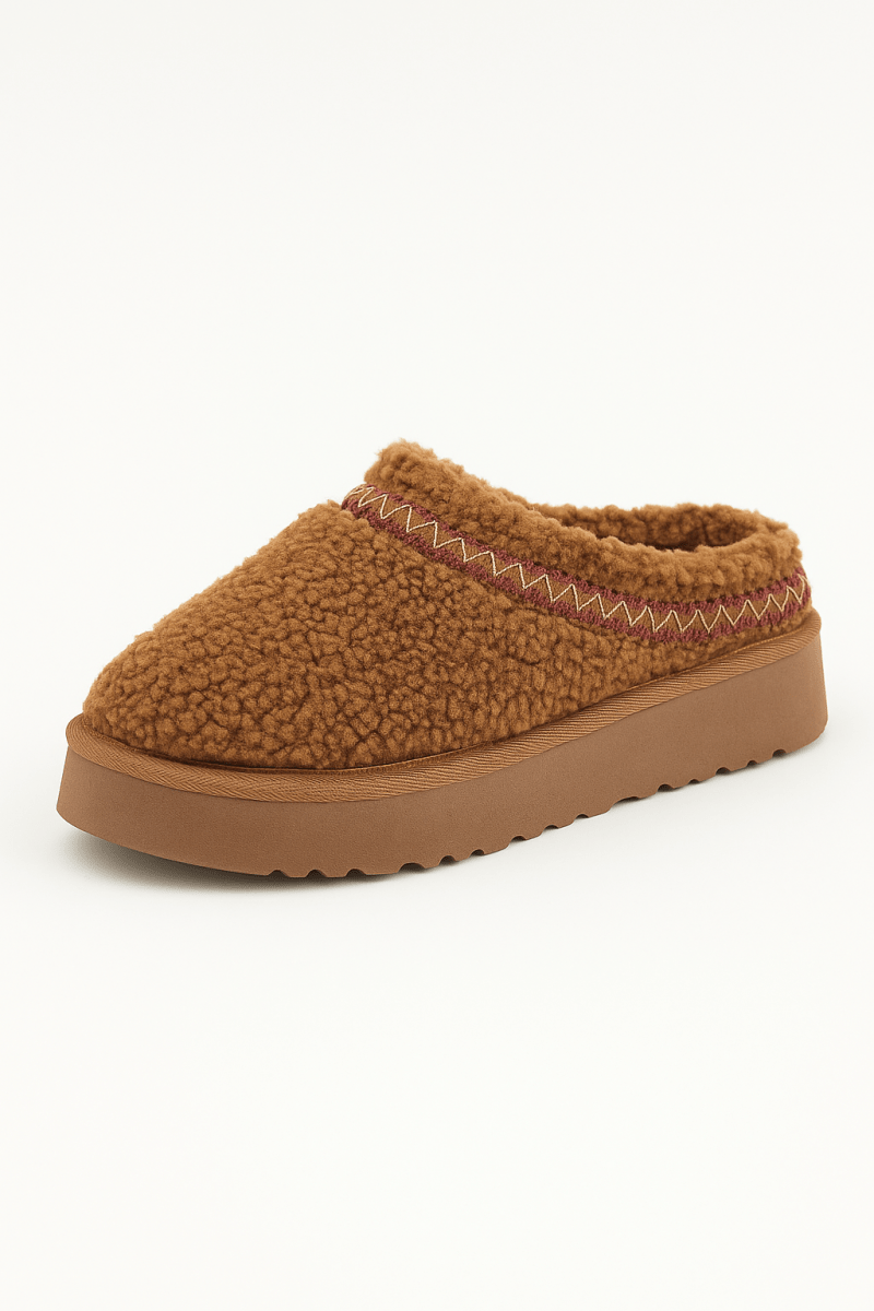 Botas nieve bordado sherpa suela gruesa térmicas invierno - Carmen Modas - Slides Shoes + Flip Flops