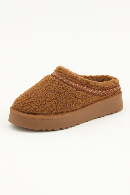 Botas nieve bordado sherpa suela gruesa térmicas invierno - Carmen Modas - Slides Shoes + Flip Flops