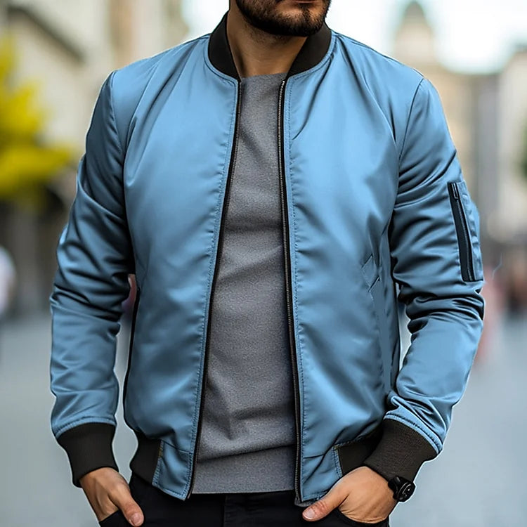 Chaqueta Bomber de Hombre | Bolsillo con Cremallera