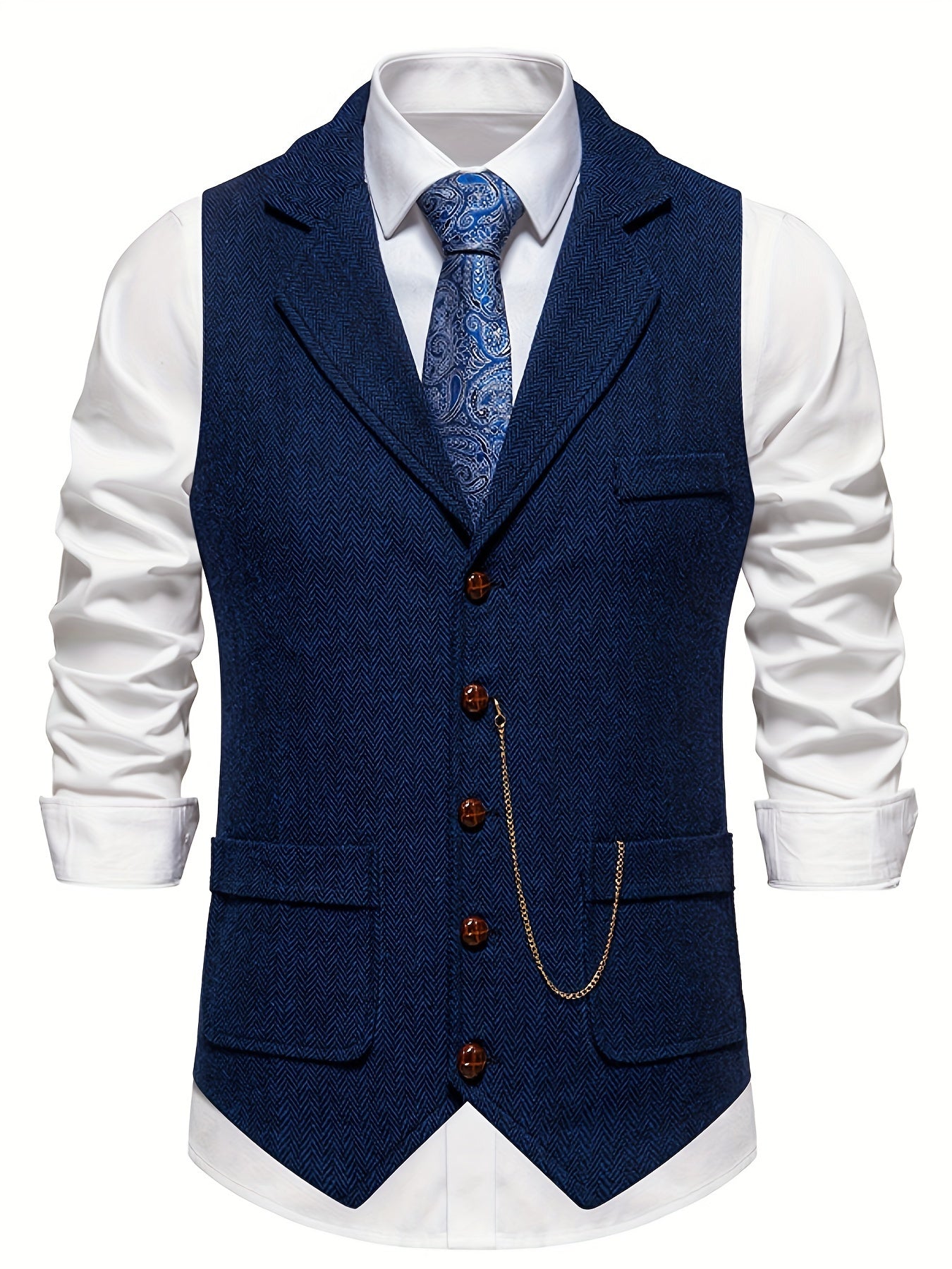 Chaleco Clásico Formal de Hombre | Abotonado