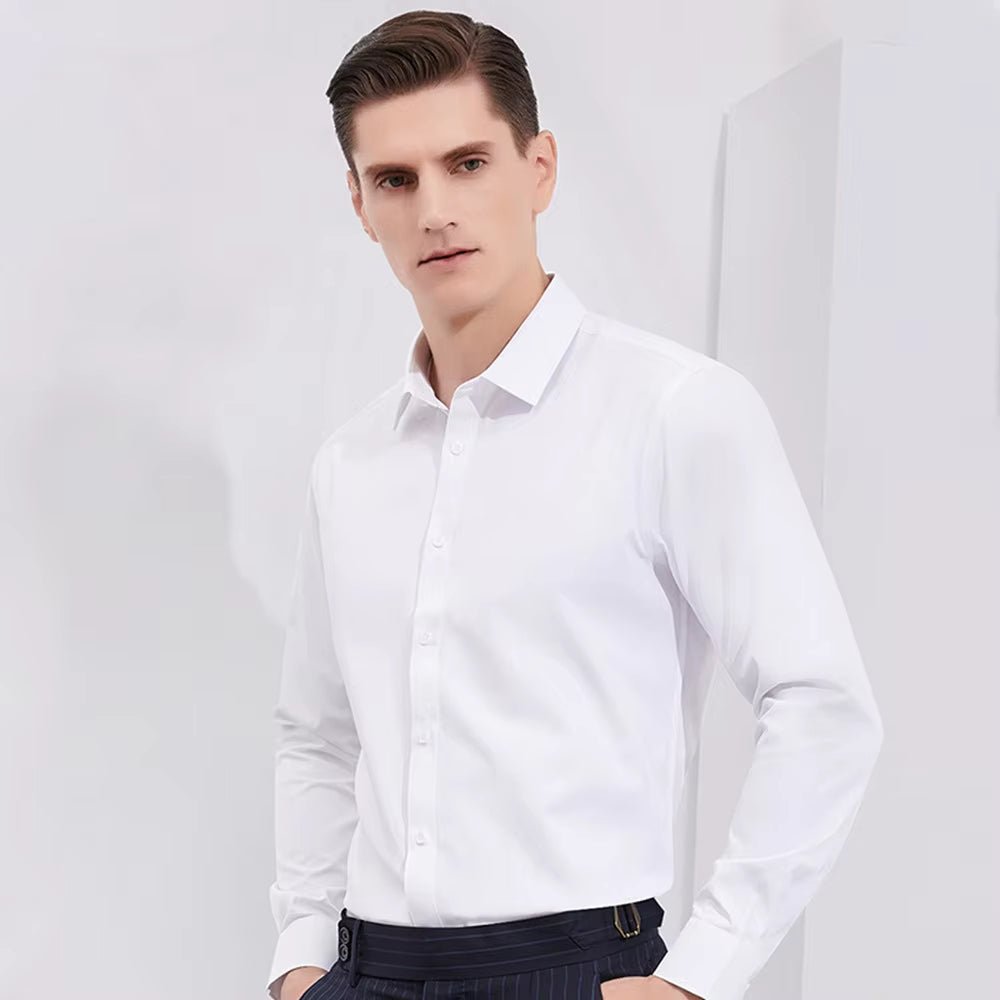 Camisa formal de negocios de manga larga para hombre - Carmen Modas - Shirts & Tops