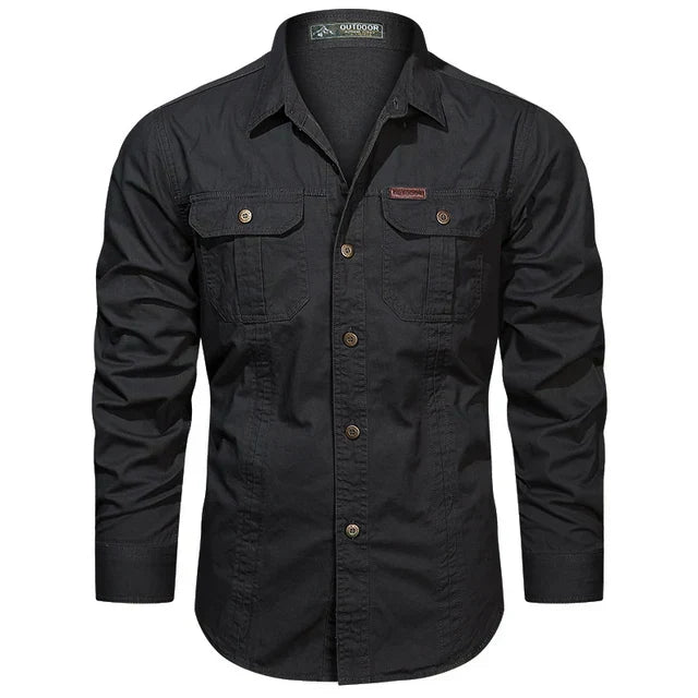 Camisa Cargo de Hombre | Bolsillos en el Pecho