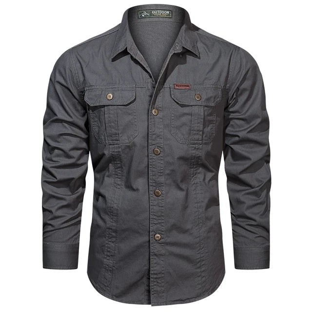 Camisa Cargo de Hombre | Bolsillos en el Pecho