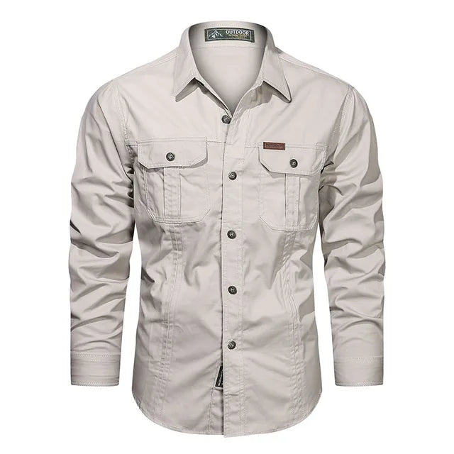 Camisa Cargo de Hombre | Bolsillos en el Pecho