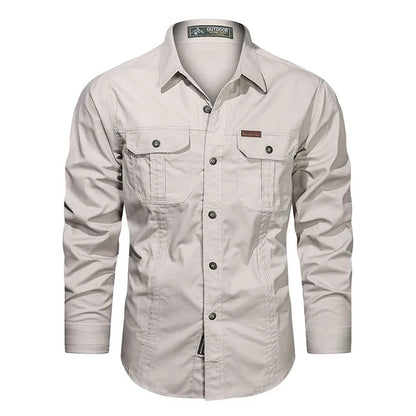 Camisa Cargo de Hombre | Bolsillos en el Pecho