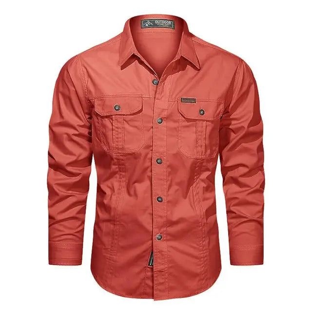 Camisa Cargo de Hombre | Bolsillos en el Pecho