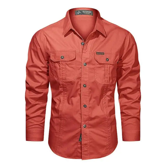 Camisa Cargo de Hombre | Bolsillos en el Pecho
