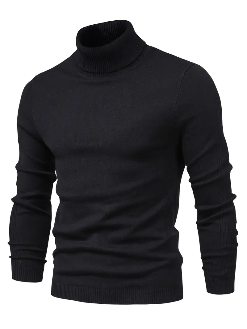 Suéter de Cuello Alto para Hombre | Corte Slim