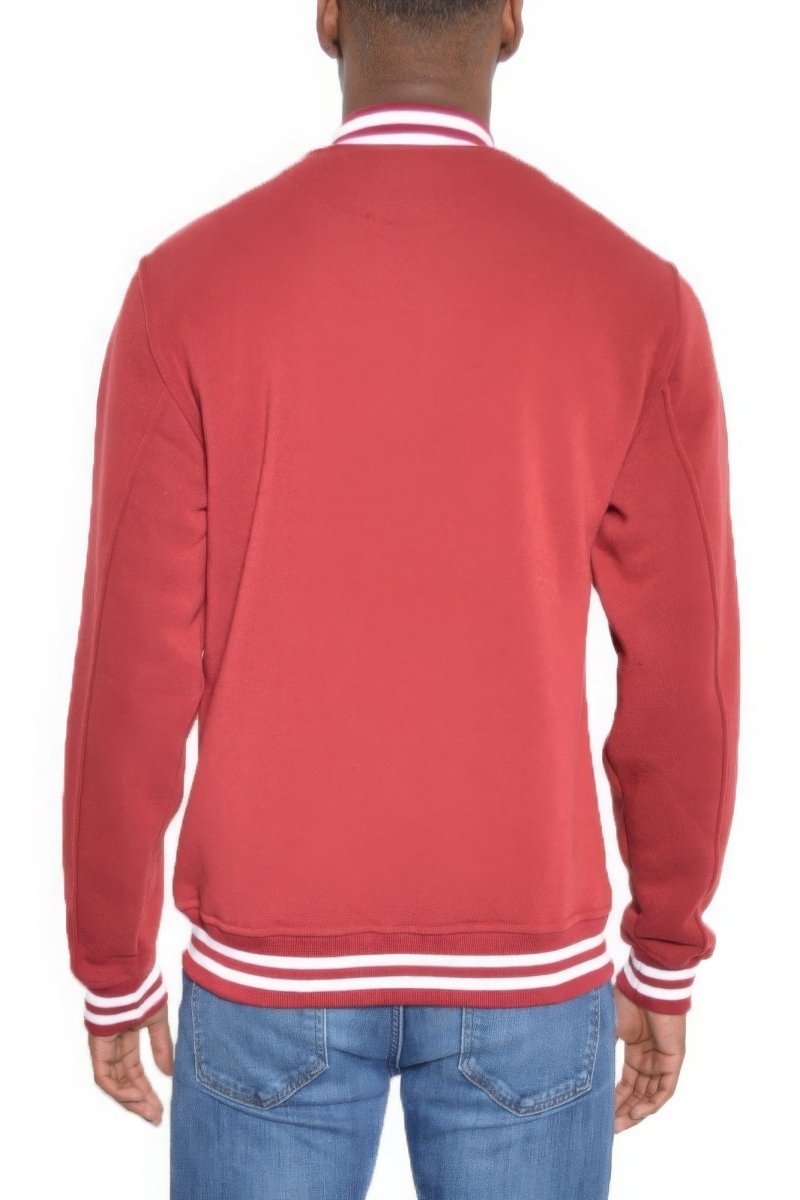 Chaqueta Varsity de Fleece con Botones para Hombre: Calidad y Estilo - Carmen Modas - Jacket