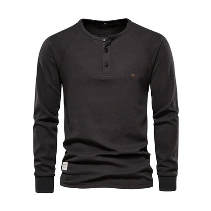 Camiseta Henley de Hombre | Manga Larga