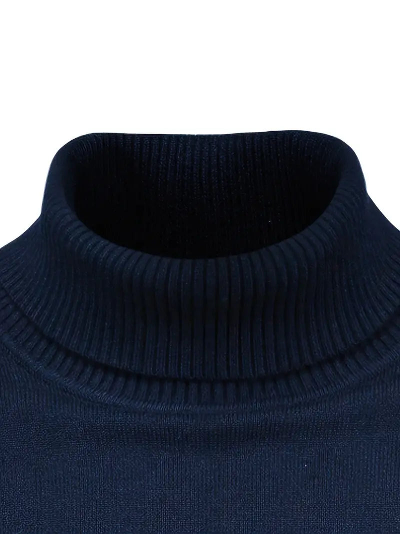 Suéter de Cuello Alto para Hombre | Corte Slim