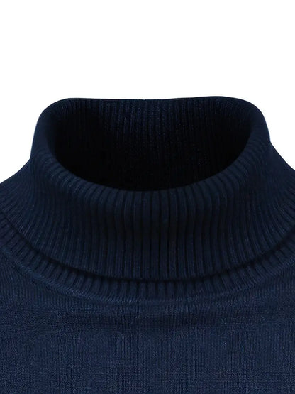 Suéter de Cuello Alto para Hombre | Corte Slim