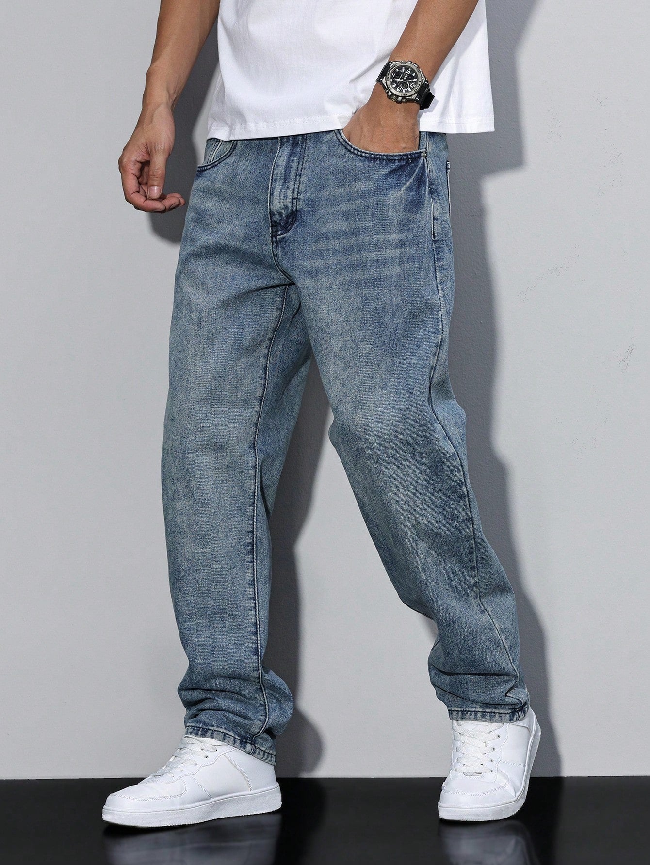 Pantalón Vaquero Casual de Hombre | Corte Recto