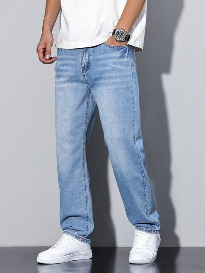 Pantalón Vaquero Casual de Hombre | Corte Recto