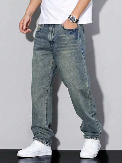 Pantalón Vaquero Casual de Hombre | Corte Recto