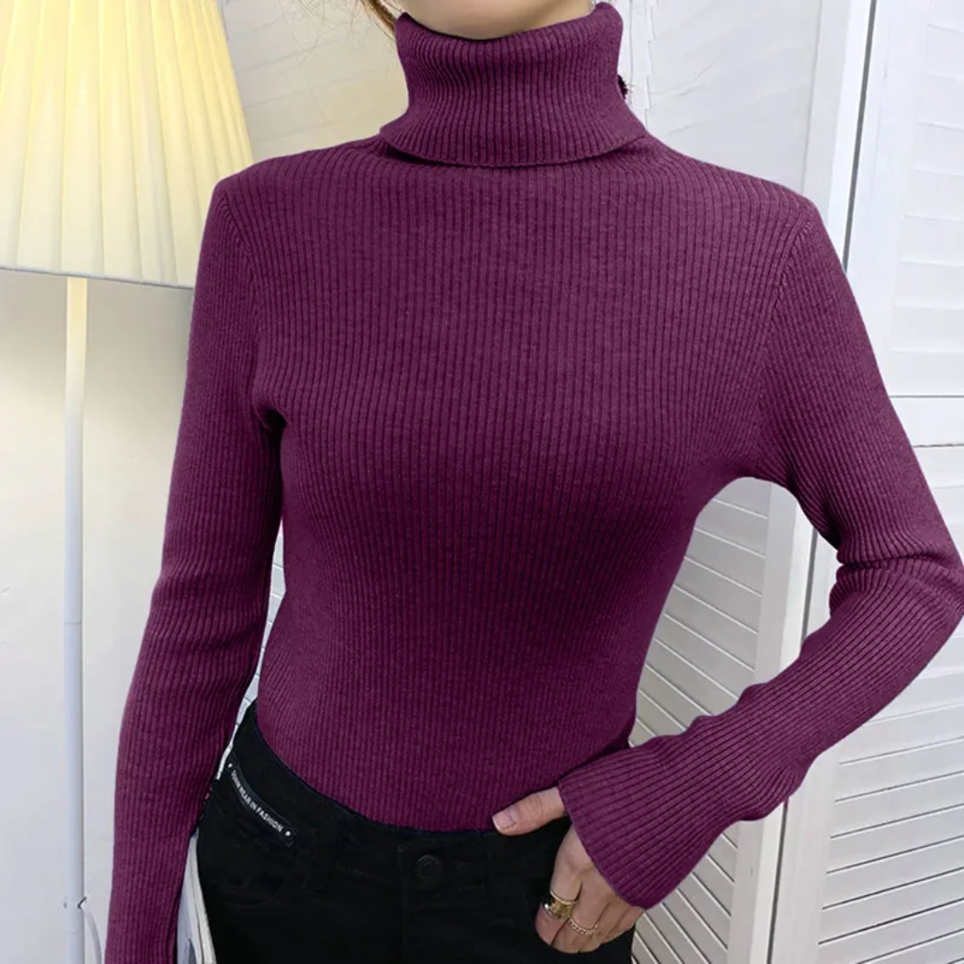 Suéter de Mujer de Cuello Alto | Corte Ajustado