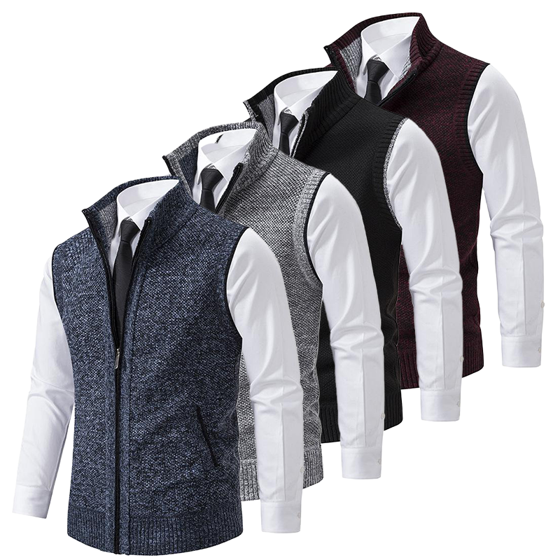 Chaleco de Punto Formal de Hombre | Cremallera