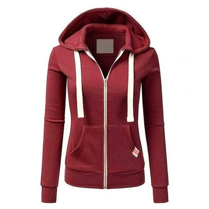 Sudadera con Cremallera de Mujer | Bolsillo Canguro