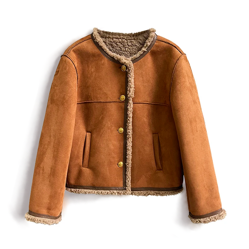 Chaqueta de Mujer con Botones y Ribete | Vintage