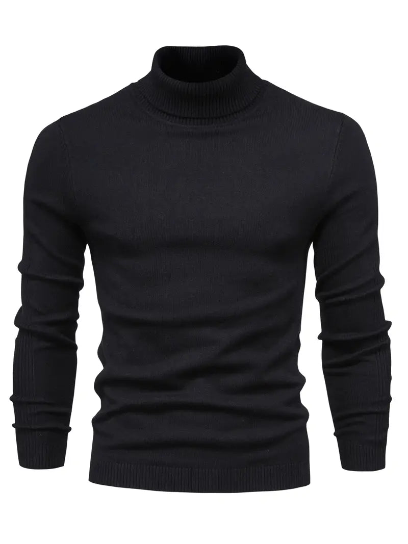 Suéter de Cuello Alto para Hombre | Corte Slim