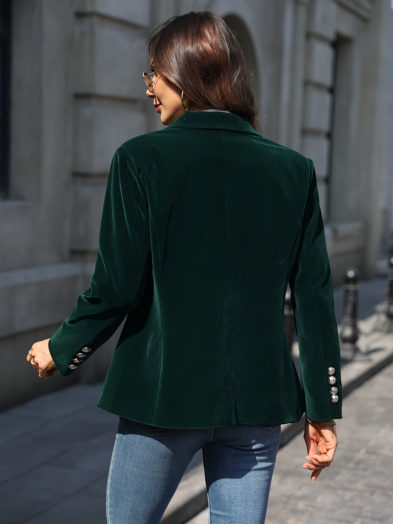 Blazer de mujer cruzado | Botones dorados