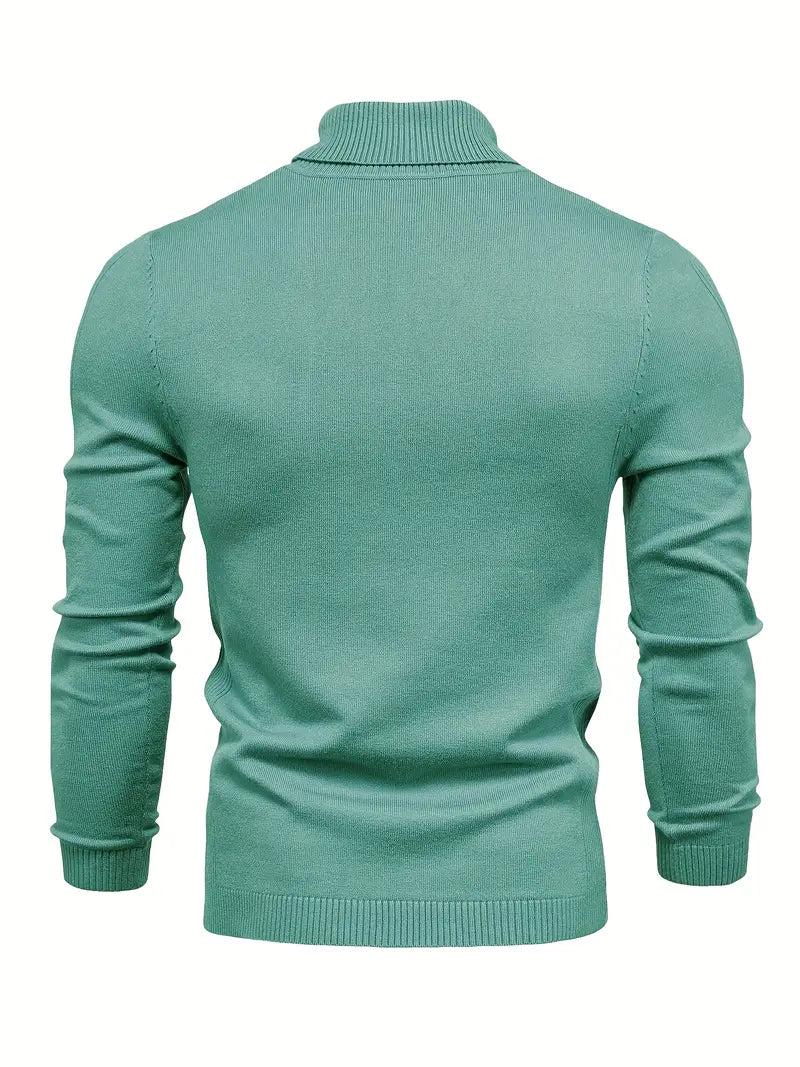 Suéter de Cuello Alto para Hombre | Corte Slim
