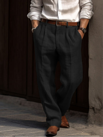 Pantalones Clásicos de Hombre | Cintura Plisada