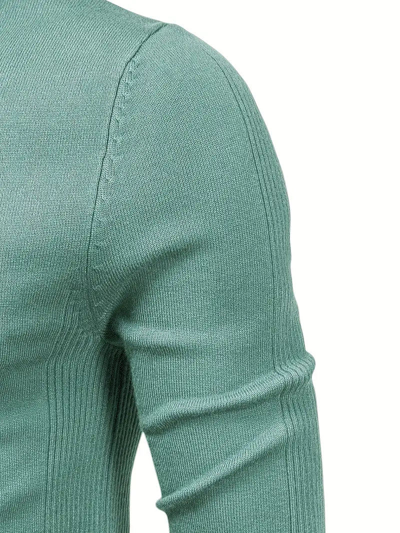 Suéter de Cuello Alto para Hombre | Corte Slim