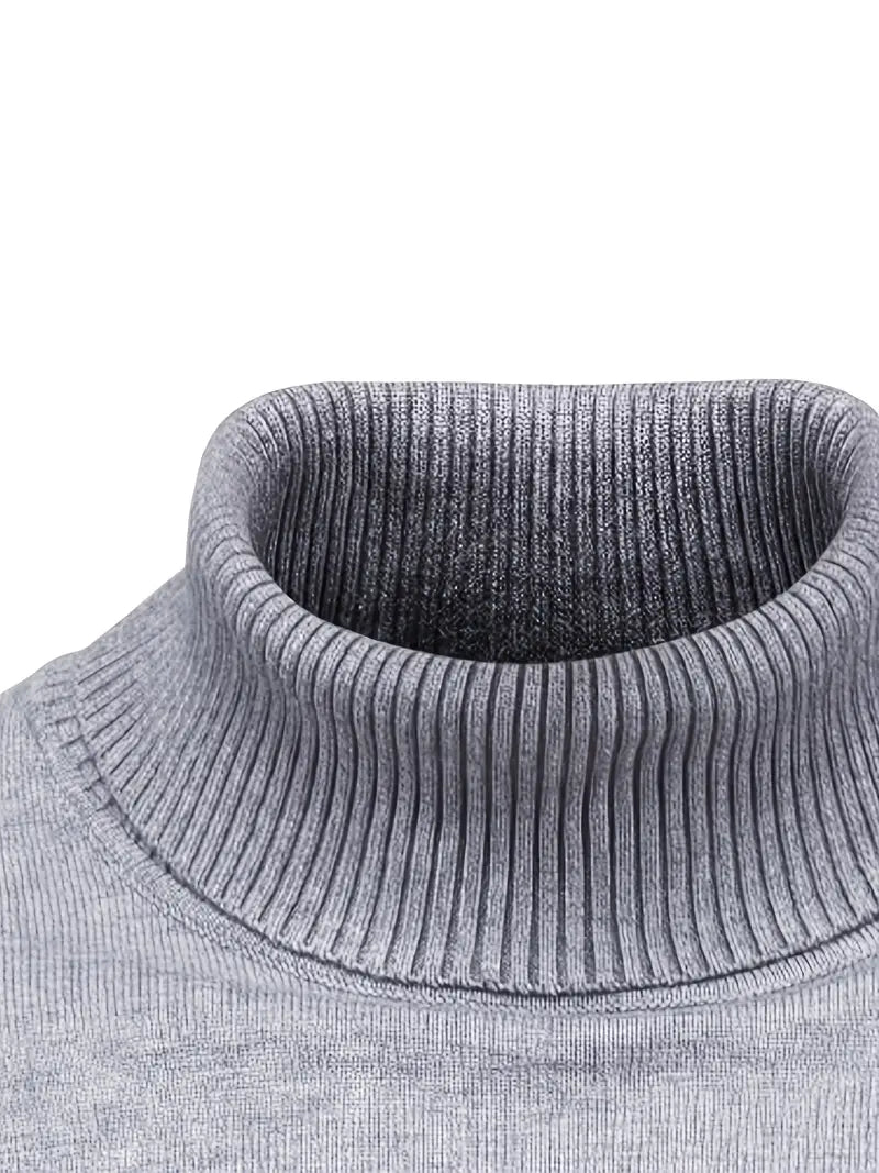 Suéter de Cuello Alto para Hombre | Corte Slim