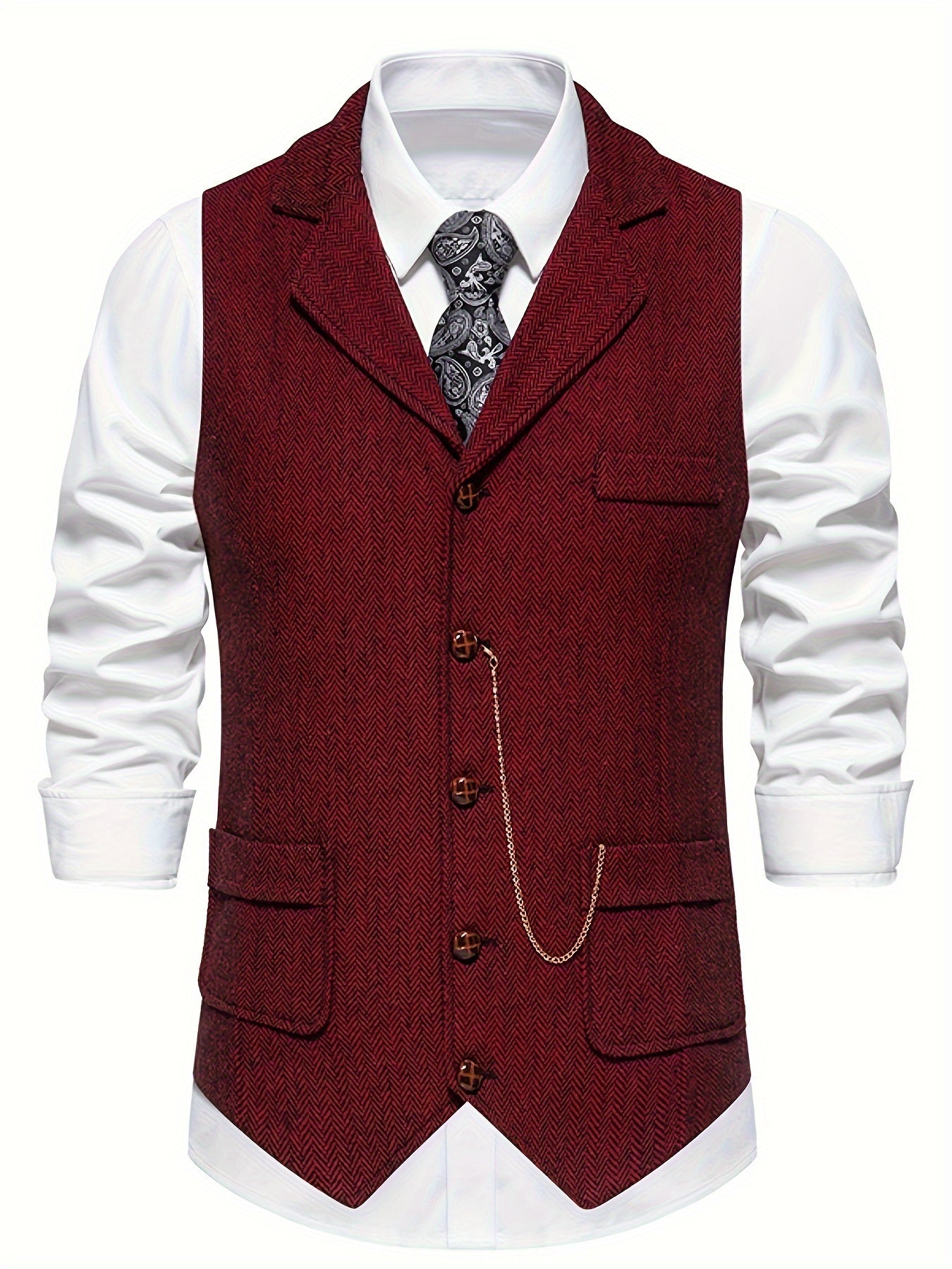 Chaleco Clásico Formal de Hombre | Abotonado