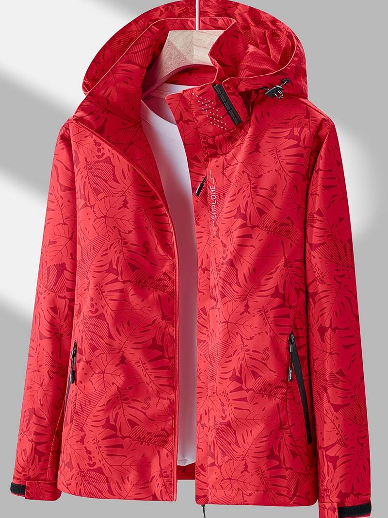 Chaqueta Técnica con Capucha de Hombre | Estampado