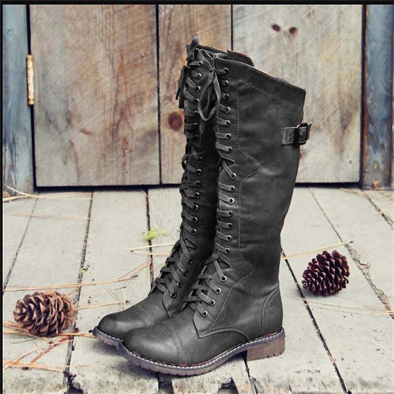 Botas Altas de Mujer | Con Cordones