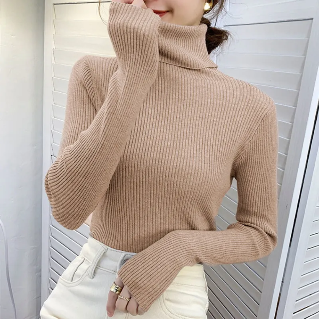 Suéter de Mujer de Cuello Alto | Corte Ajustado