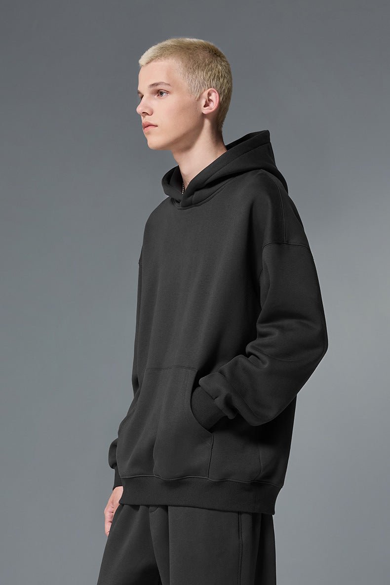 Klassiske Minimalistiske Premium Fleece Hættetrøjer Unisex Varm Velvet Termisk Beklædning til alle årstider - Kim Mode KBH